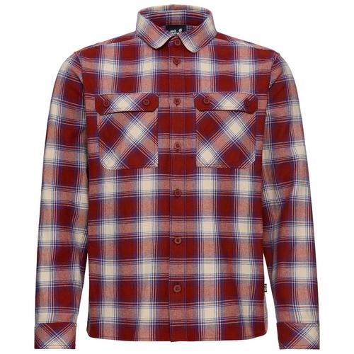 Jack Wolfskin BAJA FLANNEL SHIRT M Langarmhemd Herren
