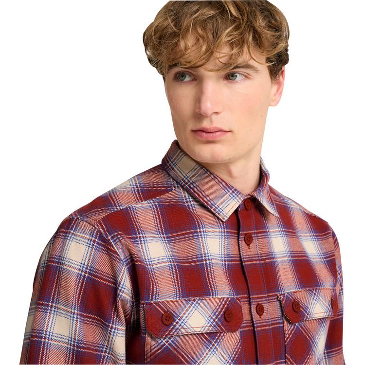 Jack Wolfskin Jack Wolfskin BAJA FLANNEL SHIRT M Langarmhemd Herren - CHECK merlot - 0 | SportScheck