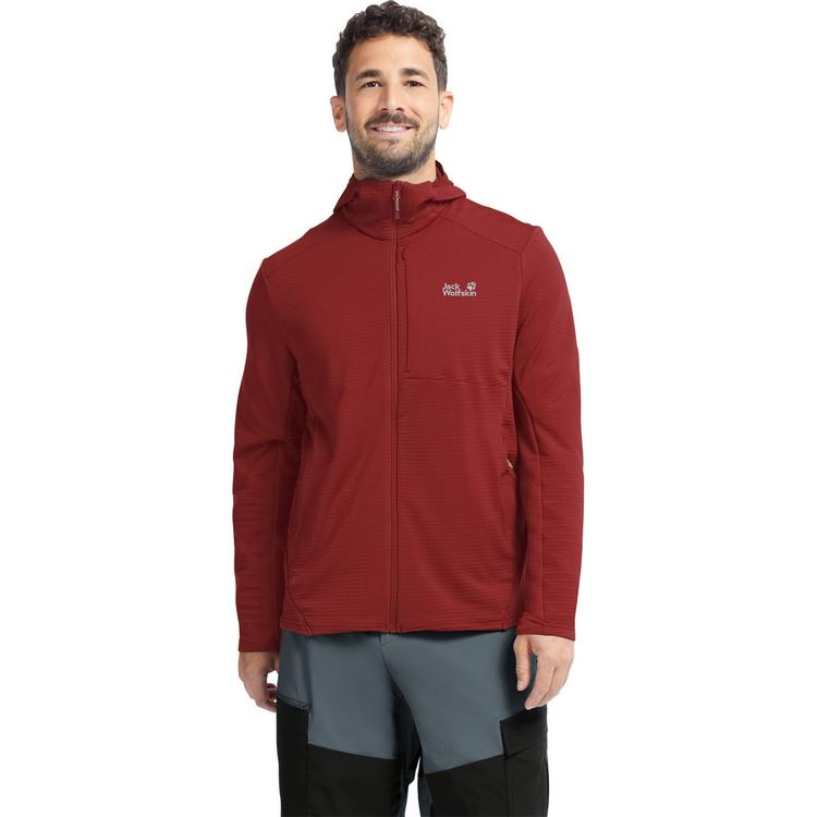 Jack Wolfskin Jack Wolfskin LITESTRIDE HOODED FZ M Funktionsjacke Herren - merlot - 0 | SportScheck