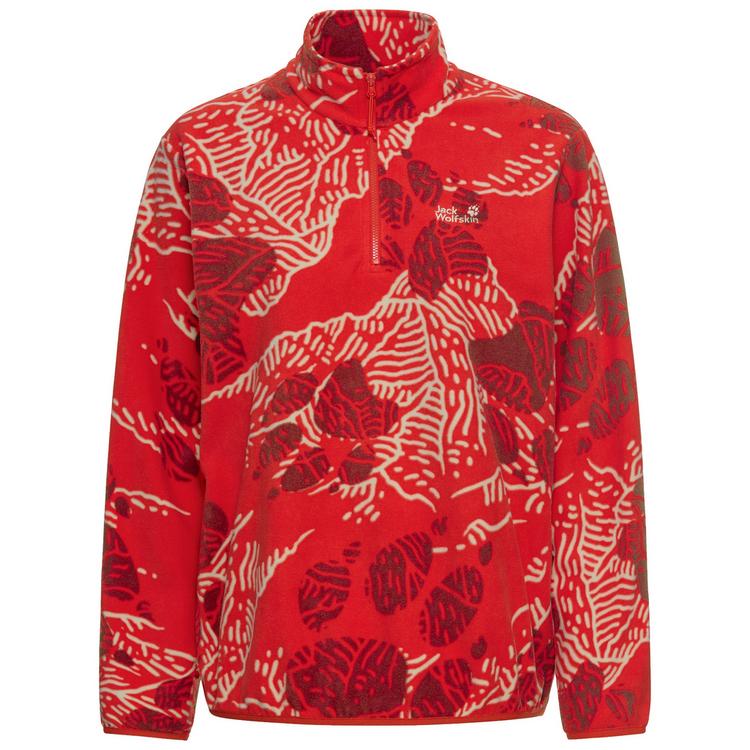 Jack Wolfskin Jack Wolfskin PAW ERA 100 PRINT HZ W Fleecepullover Damen - PAW siren red - 0 | SportScheck