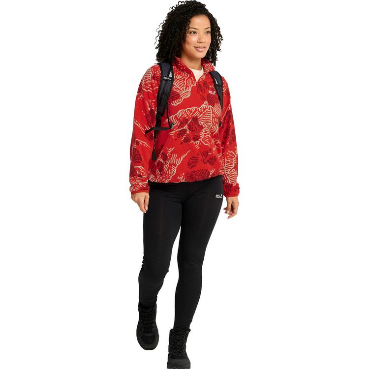 Jack Wolfskin Jack Wolfskin PAW ERA 100 PRINT HZ W Fleecepullover Damen - PAW siren red - 2 | SportScheck