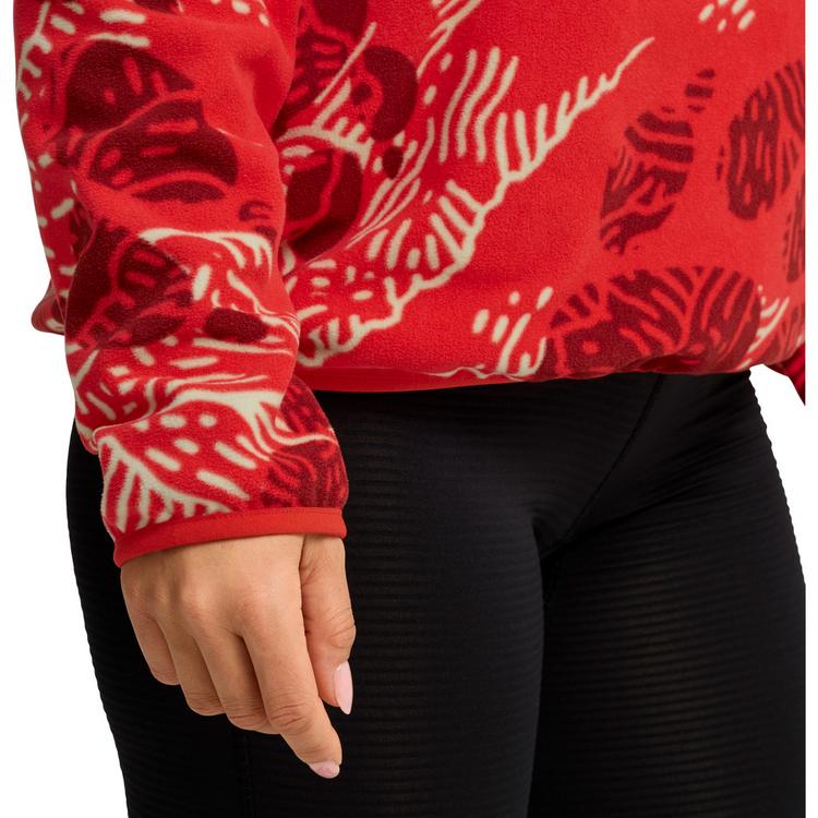 Jack Wolfskin Jack Wolfskin PAW ERA 100 PRINT HZ W Fleecepullover Damen - PAW siren red - 1 | SportScheck