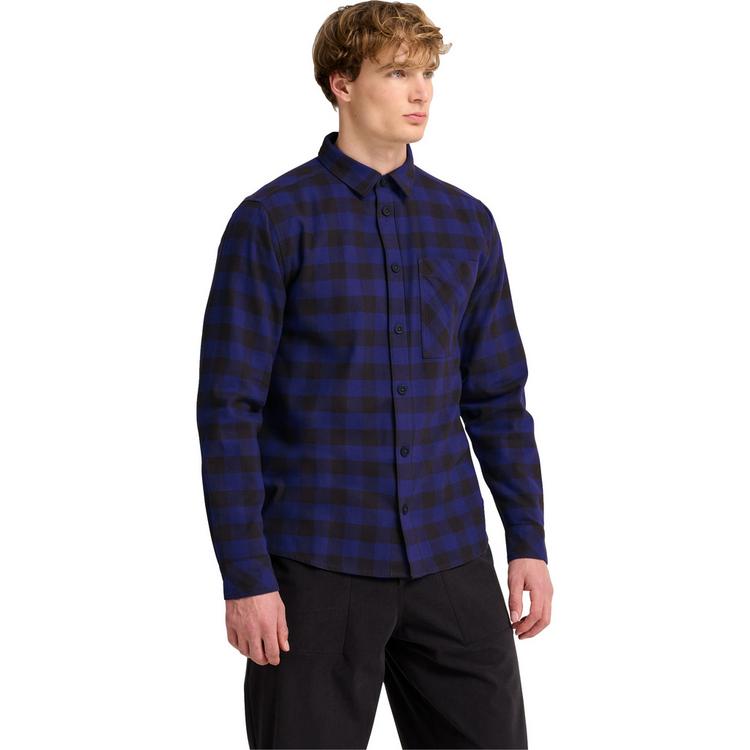 Jack Wolfskin Jack Wolfskin LITE FLANNEL SHIRT M Langarmhemd Herren - CHECK glow ink - 0 | SportScheck