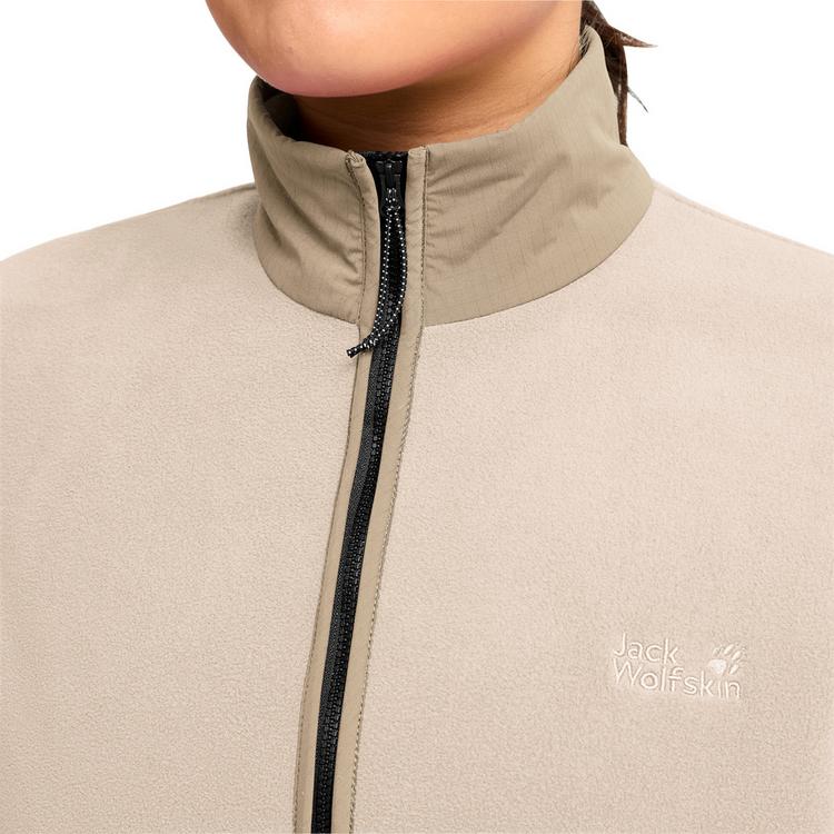 Jack Wolfskin Jack Wolfskin SUMETRO FZ W Fleecejacke Damen - Oyster / Oyster - 0 | SportScheck