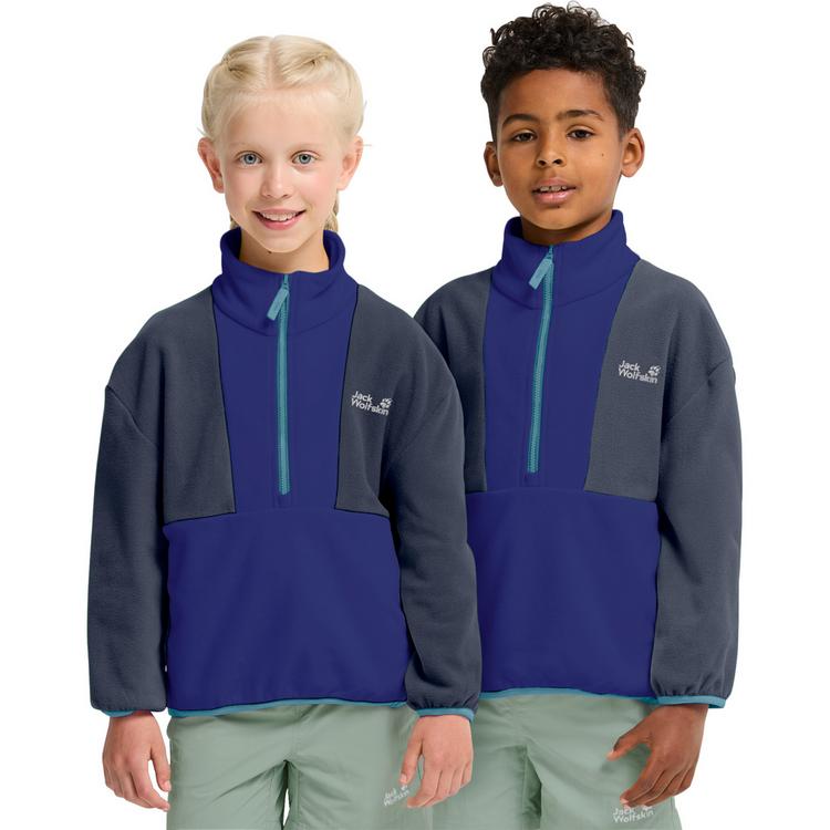 Jack Wolfskin Jack Wolfskin COLORBLOCK TAUNUS HZ K Fleecepullover Kinder - glow ink - 0 | SportScheck