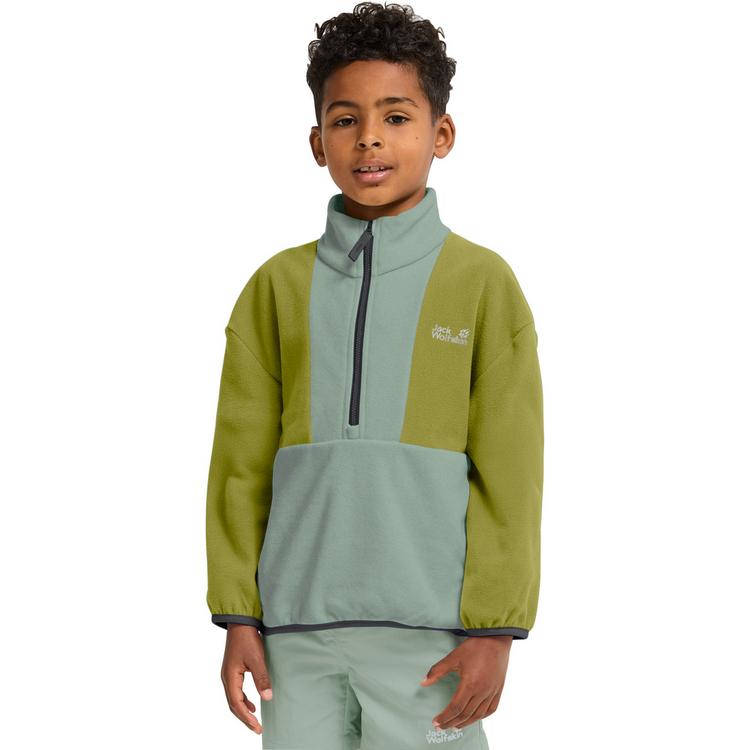 Jack Wolfskin Jack Wolfskin COLORBLOCK TAUNUS HZ K Fleecepullover Kinder - green zinnia - 0 | SportScheck