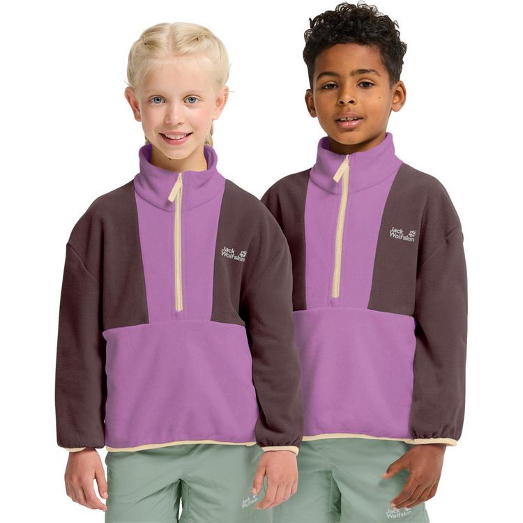 Jack Wolfskin Jack Wolfskin COLORBLOCK TAUNUS HZ K Fleecepullover Kinder - vivid orchid - 0 | SportScheck