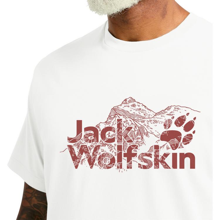 Jack Wolfskin Jack Wolfskin BRAND T M T-Shirt Herren - Stark White - 0 | SportScheck