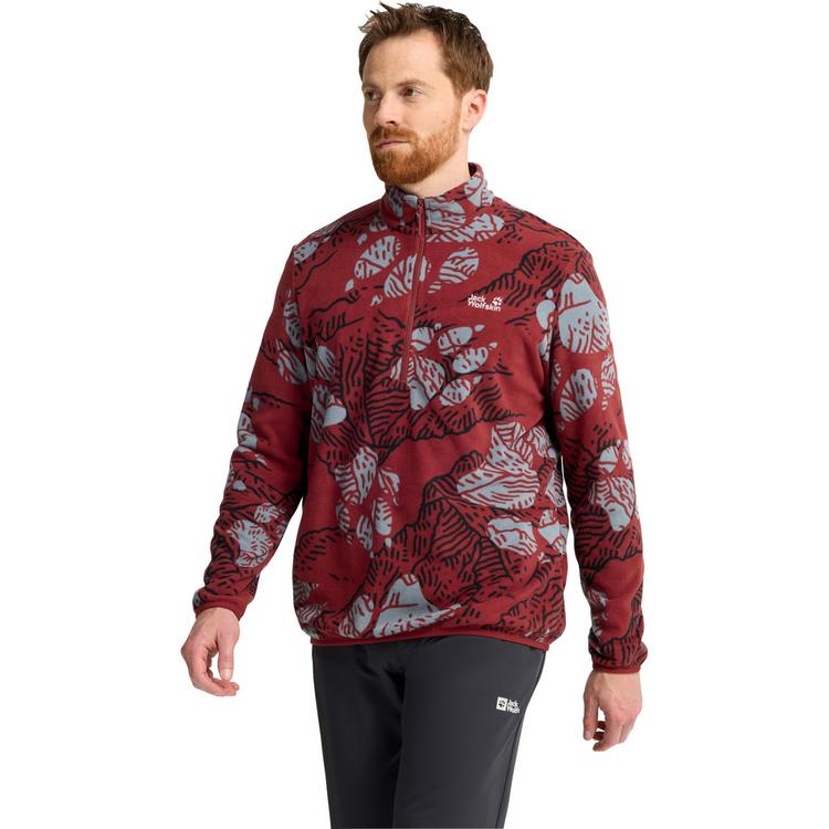 Jack Wolfskin Jack Wolfskin PAW ERA 100 PRINT HZ M Fleecepullover Herren - PAW merlot - 0 | SportScheck