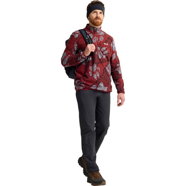 Jack Wolfskin Jack Wolfskin PAW ERA 100 PRINT HZ M Fleecepullover Herren - PAW merlot - 2 | SportScheck