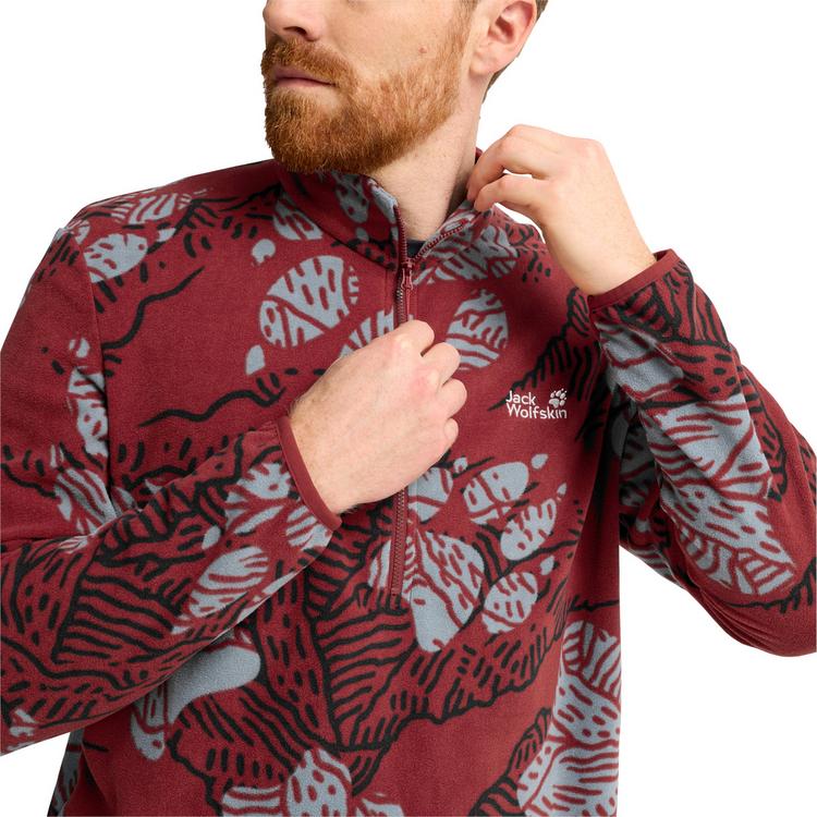 Jack Wolfskin Jack Wolfskin PAW ERA 100 PRINT HZ M Fleecepullover Herren - PAW merlot - 1 | SportScheck