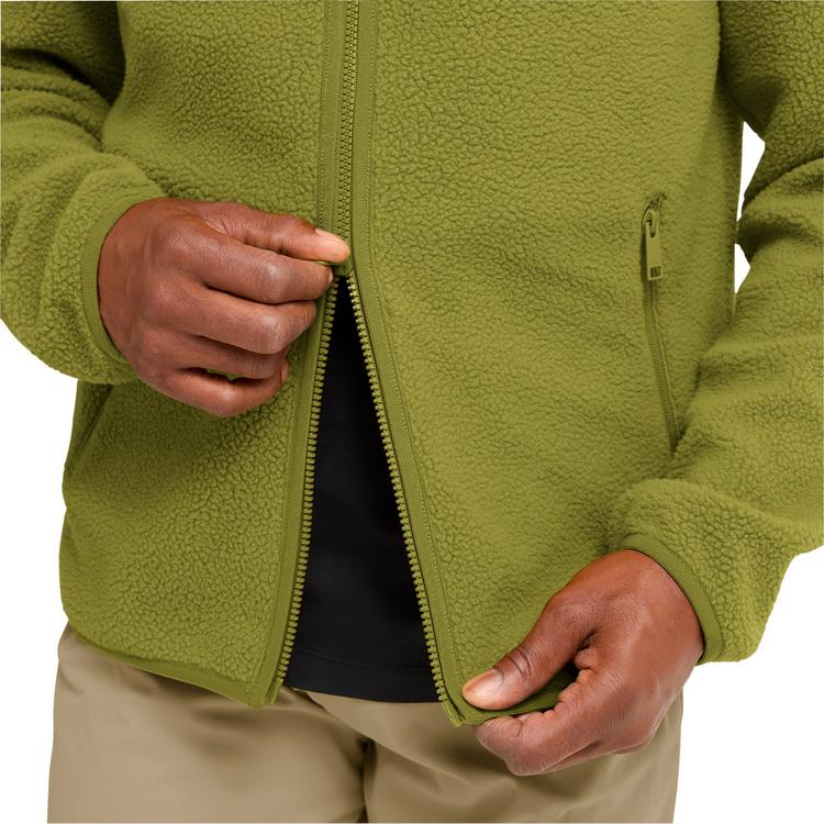 Jack Wolfskin Jack Wolfskin LITE CURL FZ M Fleecejacke Herren - khaki green - 2 | SportScheck
