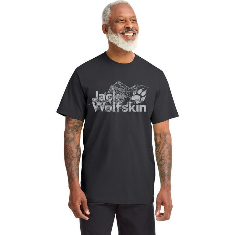 Jack Wolfskin Jack Wolfskin BRAND T M T-Shirt Herren - phantom - 0 | SportScheck