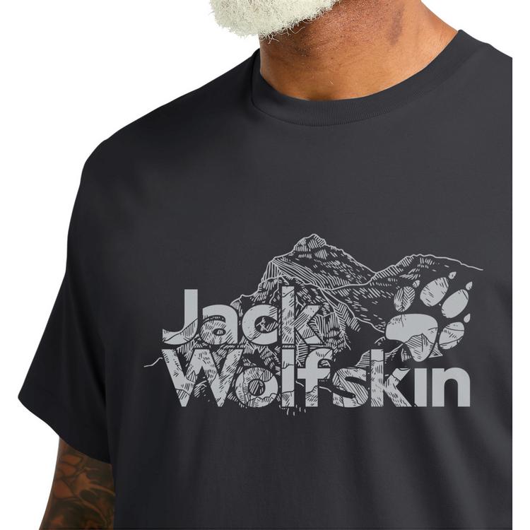 Jack Wolfskin Jack Wolfskin BRAND T M T-Shirt Herren - phantom - 0 | SportScheck