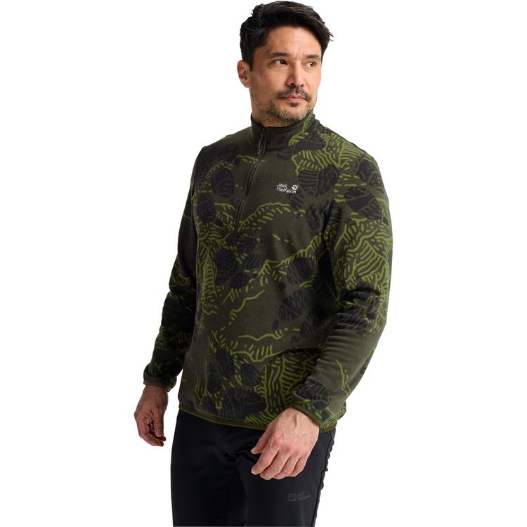 Jack Wolfskin Jack Wolfskin PAW ERA 100 PRINT HZ M Fleecepullover Herren - PAW obsidian moss - 0 | SportScheck