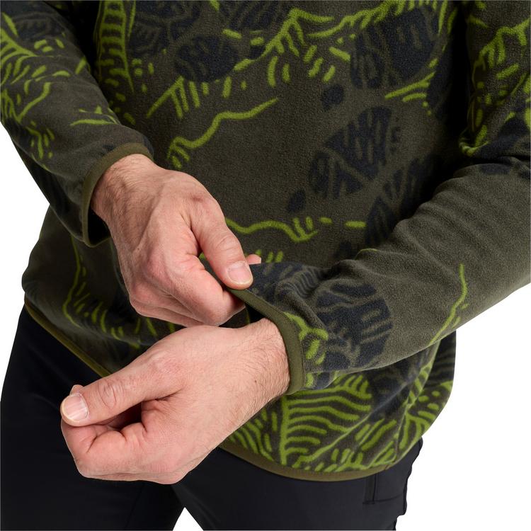 Jack Wolfskin Jack Wolfskin PAW ERA 100 PRINT HZ M Fleecepullover Herren - PAW obsidian moss - 1 | SportScheck