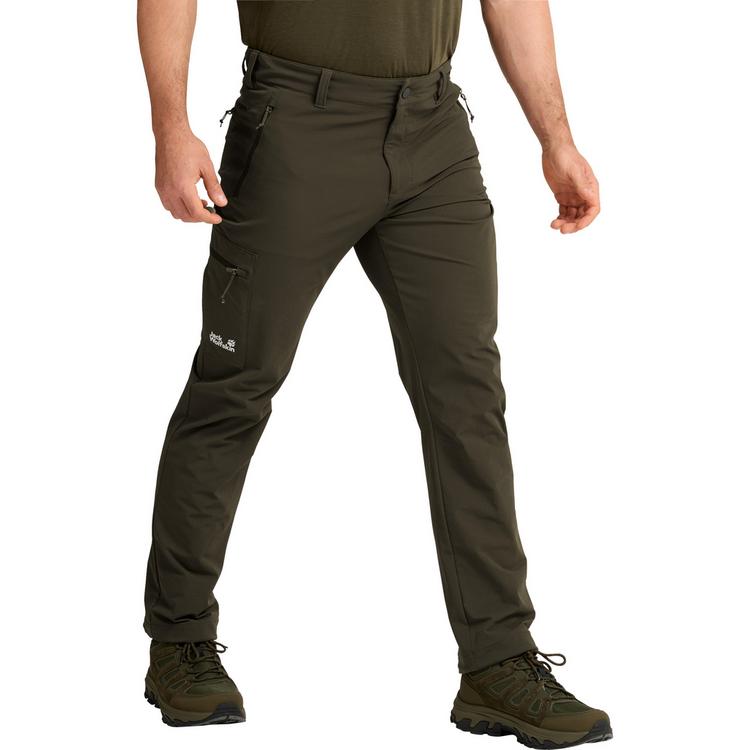 Jack Wolfskin Jack Wolfskin ACTIVATE FLEX PANTS M Wanderhose Herren - obsidian moss - 0 | SportScheck