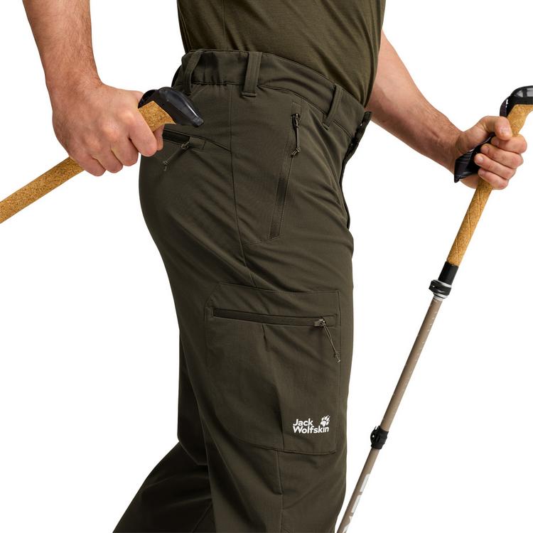 Jack Wolfskin Jack Wolfskin ACTIVATE FLEX PANTS M Wanderhose Herren - obsidian moss - 1 | SportScheck