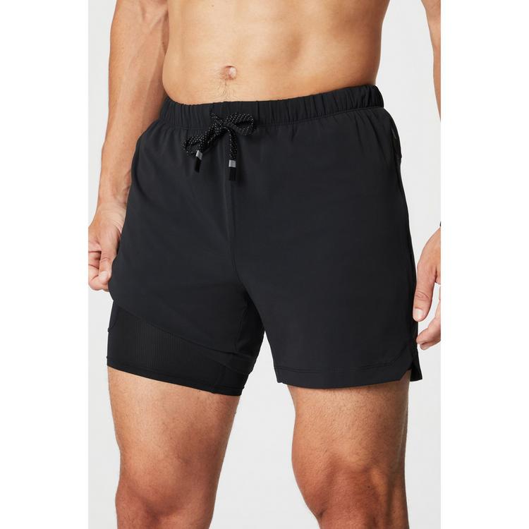 Fabletics Fabletics The One Short Mit Innenhose 13cm Shorts Herren - Black - 3 | SportScheck