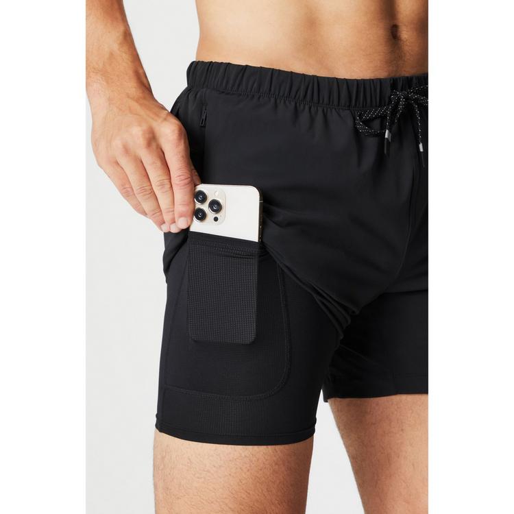 Fabletics Fabletics The One Short Mit Innenhose 13cm Shorts Herren - Black - 5 | SportScheck