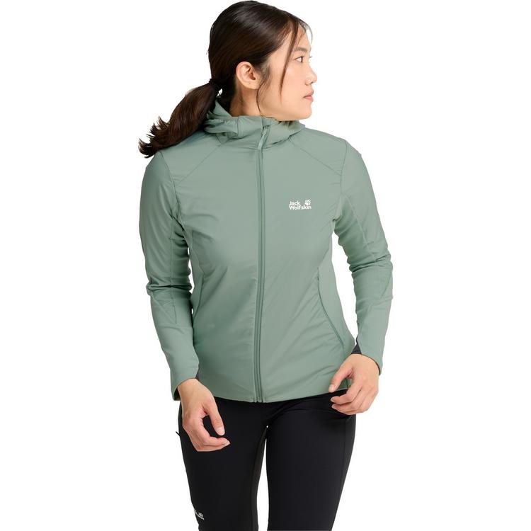 Jack Wolfskin Jack Wolfskin ASTROTRAIL HOODED HYBRID W Funktionsjacke Damen - green zinnia - 0 | SportScheck