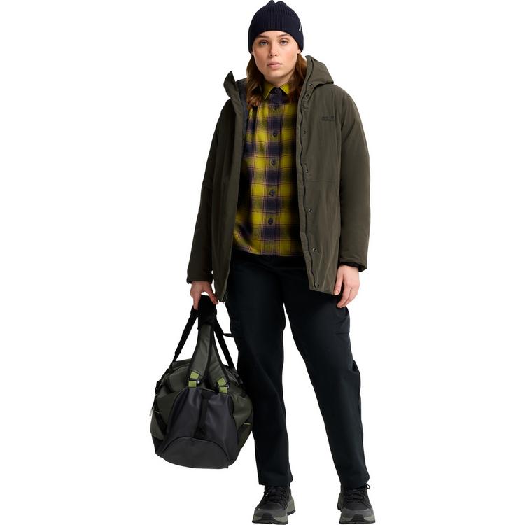 Jack Wolfskin Jack Wolfskin FIORA BAY LONG JKT W Daunenjacke Damen - obsidian moss - 2 | SportScheck