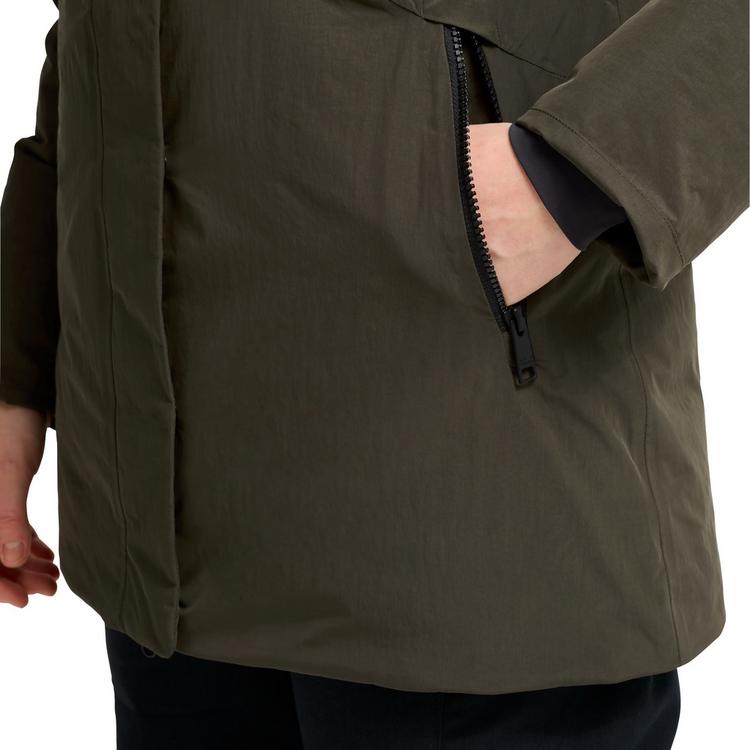 Jack Wolfskin Jack Wolfskin FIORA BAY LONG JKT W Daunenjacke Damen - obsidian moss - 1 | SportScheck