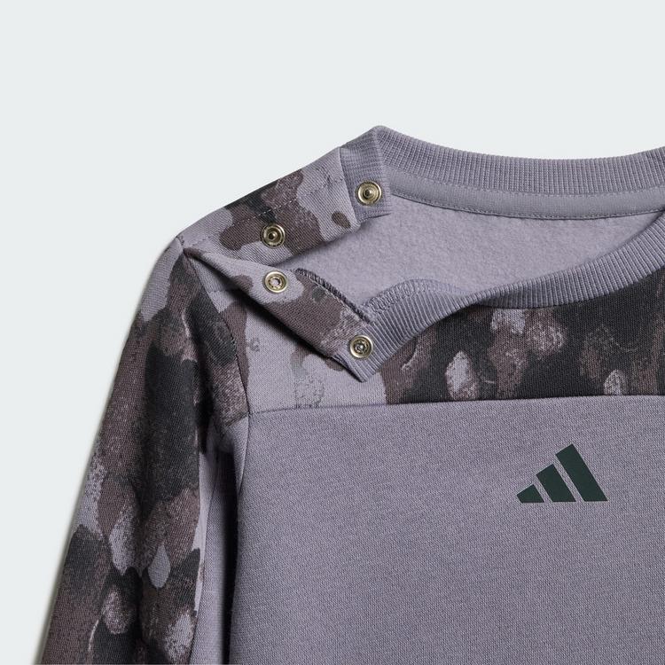 adidas adidas Seasonal Essentials Camo Kids Trainingsanzug Kinder - Slate / Night Grey - 0 | SportScheck