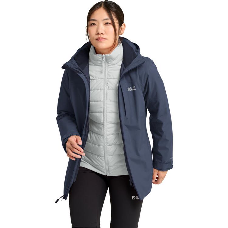 Jack Wolfskin Jack Wolfskin HUNBERG 2 3IN1 JKT W Funktionsjacke Damen - midnight sky - 0 | SportScheck
