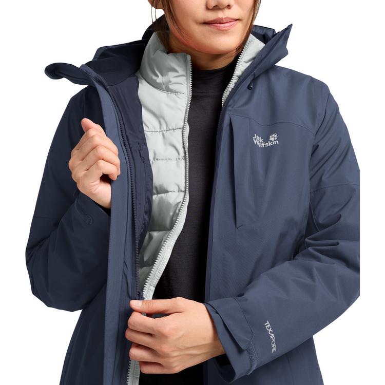Jack Wolfskin Jack Wolfskin HUNBERG 2 3IN1 JKT W Funktionsjacke Damen - midnight sky - 2 | SportScheck