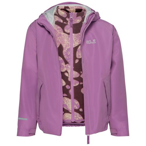 Jack Wolfskin ICELAND 3IN1 PRINT JKT K Fleecejacke Kinder