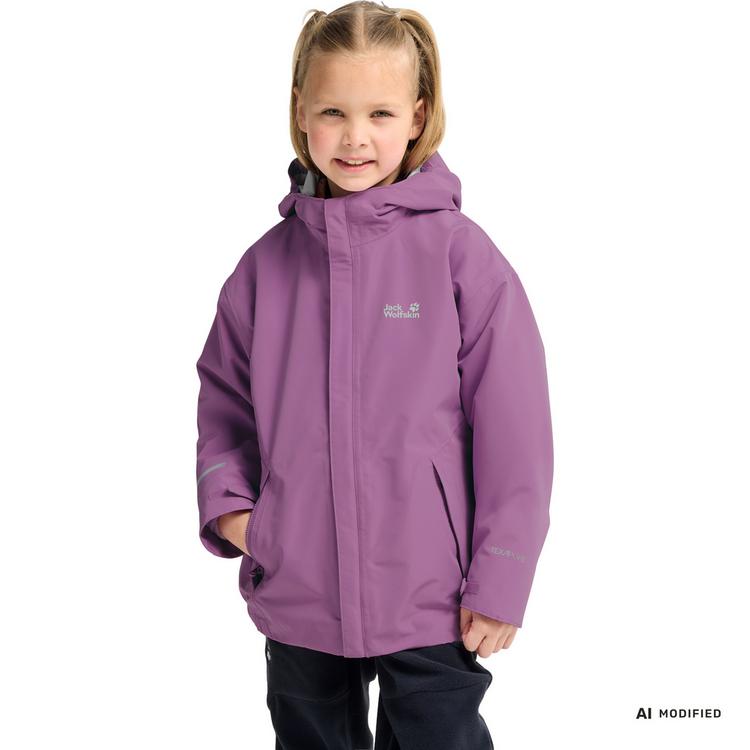 Jack Wolfskin Jack Wolfskin ICELAND 3IN1 PRINT JKT K Fleecejacke Kinder - vivid orchid - 2 | SportScheck