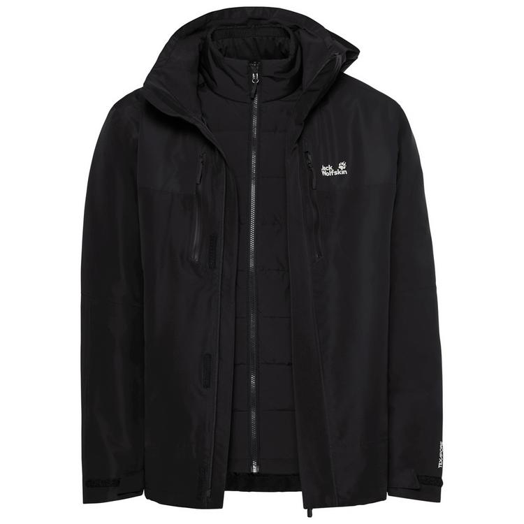 Jack Wolfskin Jack Wolfskin JASPER PRO 3IN1 JKT M Funktionsjacke Herren - black - 0 | SportScheck