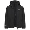Jack Wolfskin ICELAND 3IN1 JKT K Fleecejacke Kinder - black