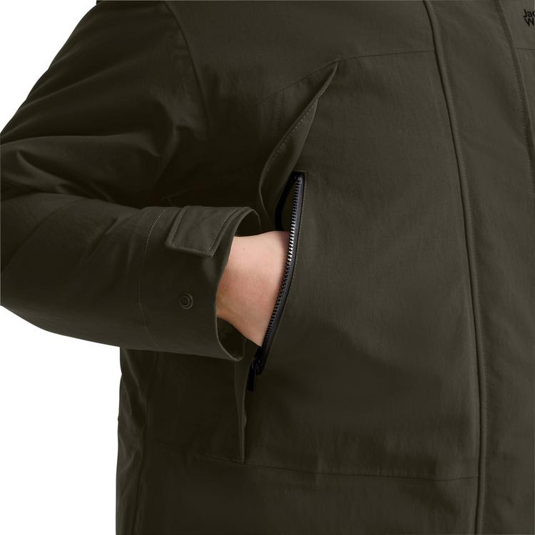 Jack Wolfskin Jack Wolfskin ICE FLARE PARKA W Parka Damen - obsidian moss - 2 | SportScheck