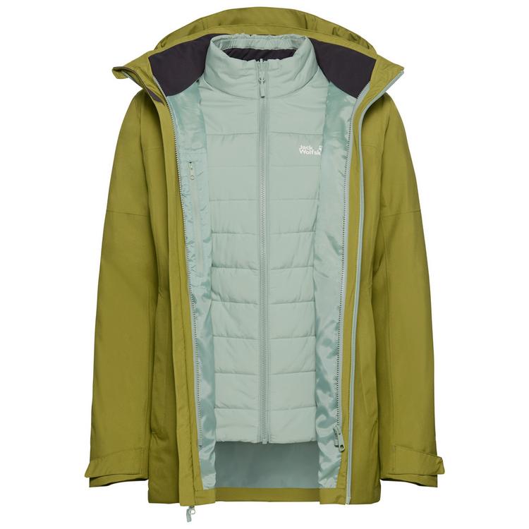 Jack Wolfskin Jack Wolfskin HUNBERG 2 3IN1 JKT W Funktionsjacke Damen - khaki green - 0 | SportScheck