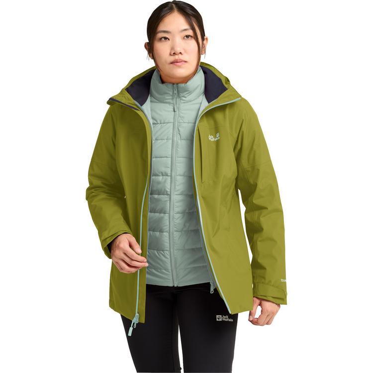 Jack Wolfskin Jack Wolfskin HUNBERG 2 3IN1 JKT W Funktionsjacke Damen - khaki green - 0 | SportScheck