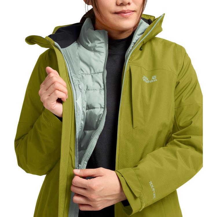 Jack Wolfskin Jack Wolfskin HUNBERG 2 3IN1 JKT W Funktionsjacke Damen - khaki green - 2 | SportScheck