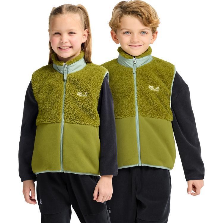 Jack Wolfskin Jack Wolfskin ICE CURL VEST K Outdoorweste Kinder - khaki green - 0 | SportScheck