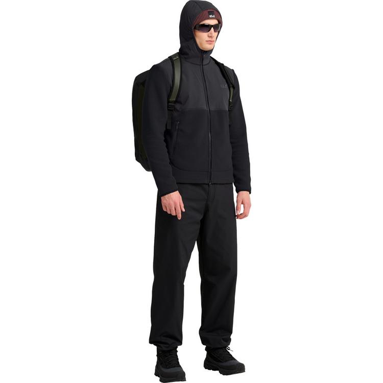 Jack Wolfskin Jack Wolfskin LITE CURL HOODED FZ M Fleecejacke Herren - black - 2 | SportScheck