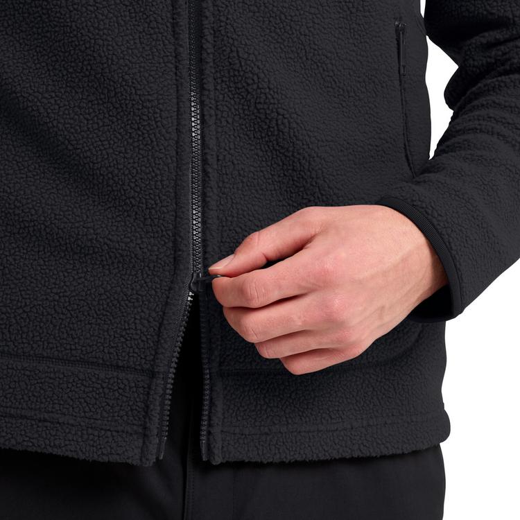 Jack Wolfskin Jack Wolfskin LITE CURL HOODED FZ M Fleecejacke Herren - black - 1 | SportScheck