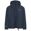 Jack Wolfskin ICELAND 3IN1 JKT K Fleecejacke Kinder - midnight sky