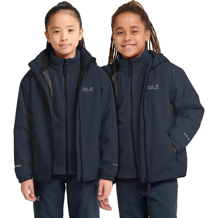 Jack Wolfskin Jack Wolfskin ICELAND 3IN1 JKT K Fleecejacke Kinder - midnight sky - 0 | SportScheck