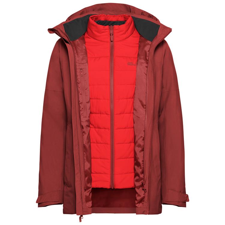 Jack Wolfskin Jack Wolfskin HUNBERG 2 3IN1 JKT W Funktionsjacke Damen - merlot - 0 | SportScheck