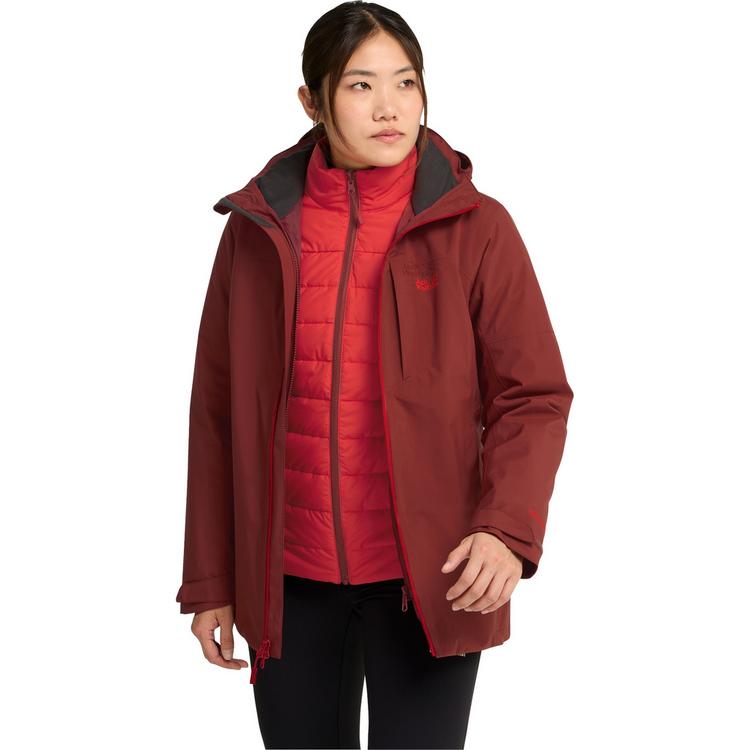 Jack Wolfskin Jack Wolfskin HUNBERG 2 3IN1 JKT W Funktionsjacke Damen - merlot - 0 | SportScheck