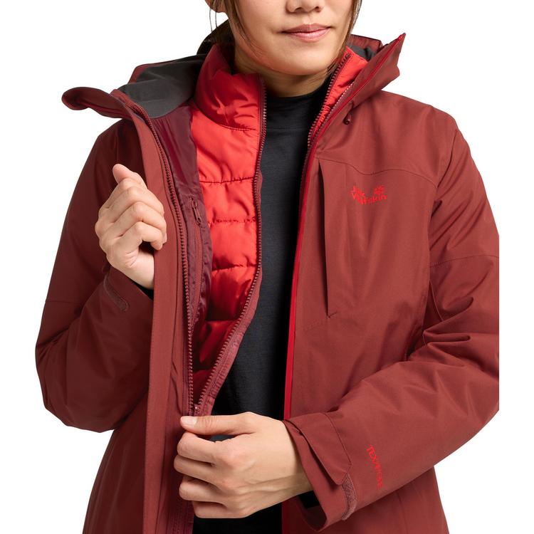 Jack Wolfskin Jack Wolfskin HUNBERG 2 3IN1 JKT W Funktionsjacke Damen - merlot - 2 | SportScheck