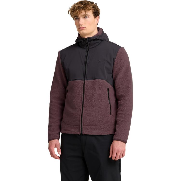 Jack Wolfskin Jack Wolfskin LITE CURL HOODED FZ M Fleecejacke Herren - sheer plum - 0 | SportScheck