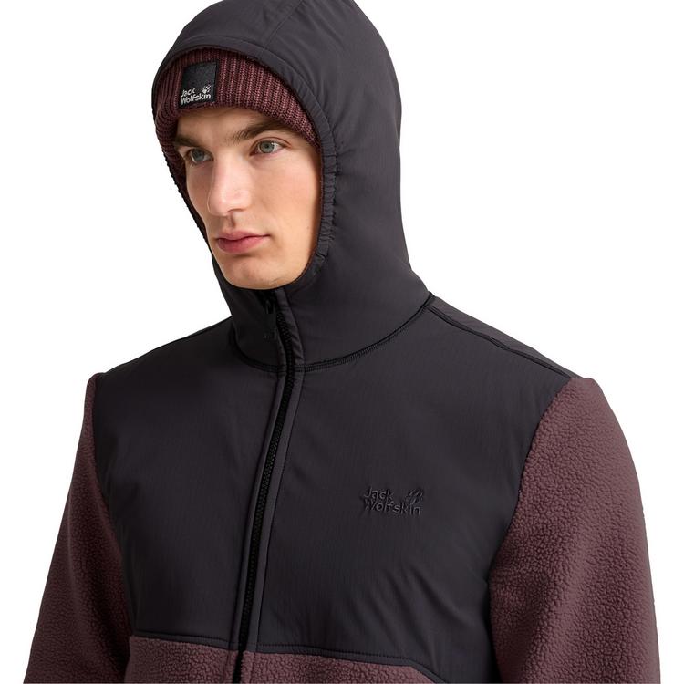 Jack Wolfskin Jack Wolfskin LITE CURL HOODED FZ M Fleecejacke Herren - sheer plum - 0 | SportScheck