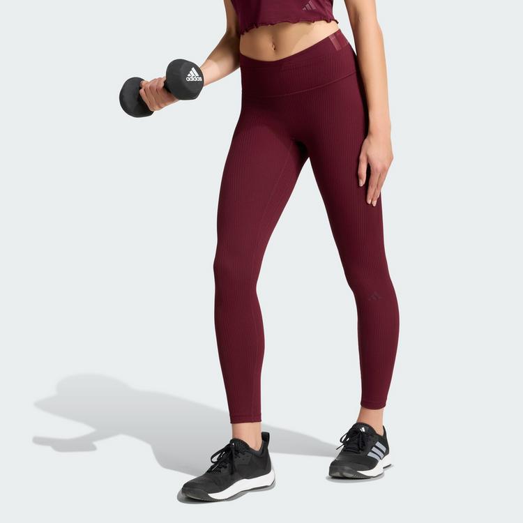 adidas adidas All Me Leggings, gerippt Leggings Damen - Maroon - 0 | SportScheck