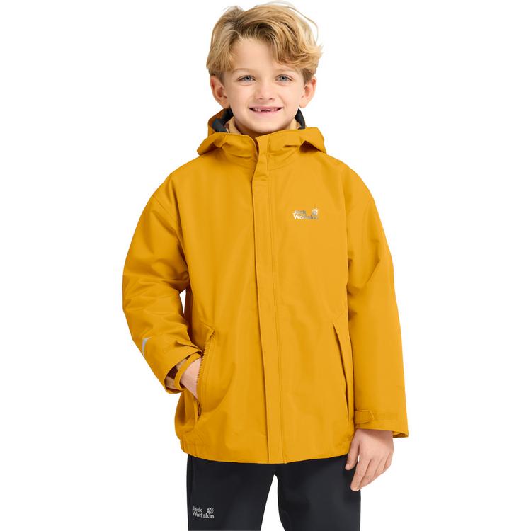 Jack Wolfskin Jack Wolfskin ICELAND 3IN1 PRINT JKT K Fleecejacke Kinder - burly yellow JW - 2 | SportScheck